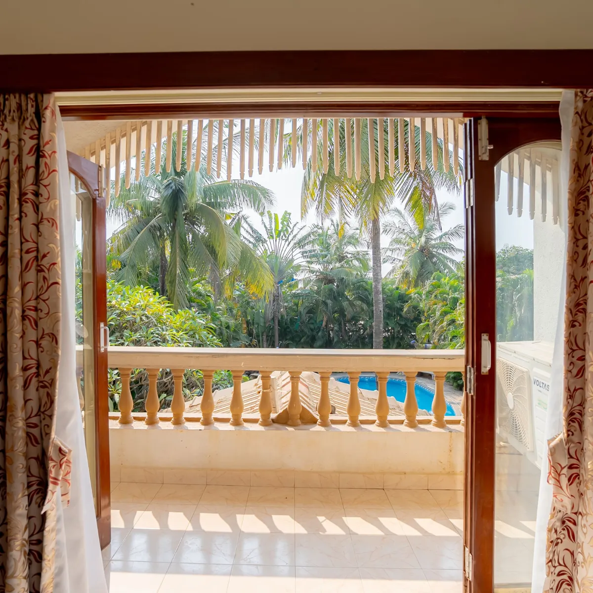 Bedroom Balcony - The Heritage Villa, Goa