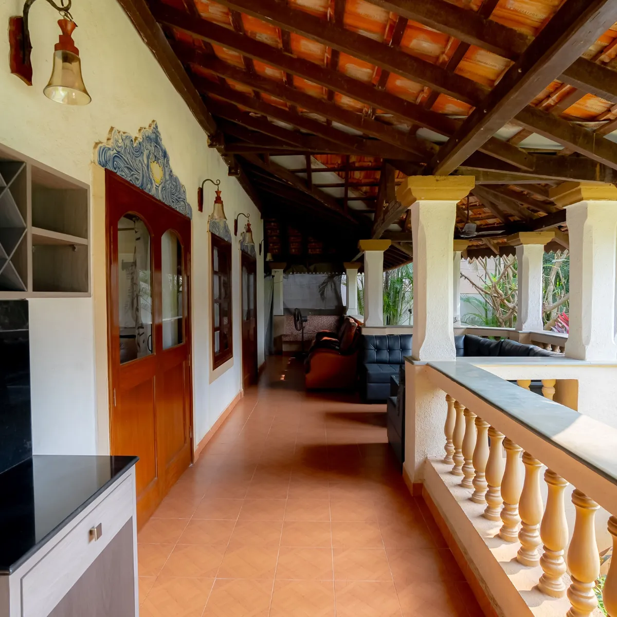 Corridor at The Heritage Beach Villa, Goa