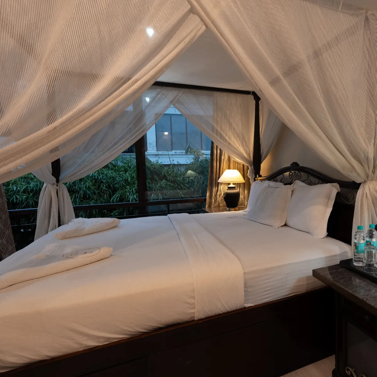 King Size Bed at First Floor Bedroom 3 - Muskan Villa, Goa