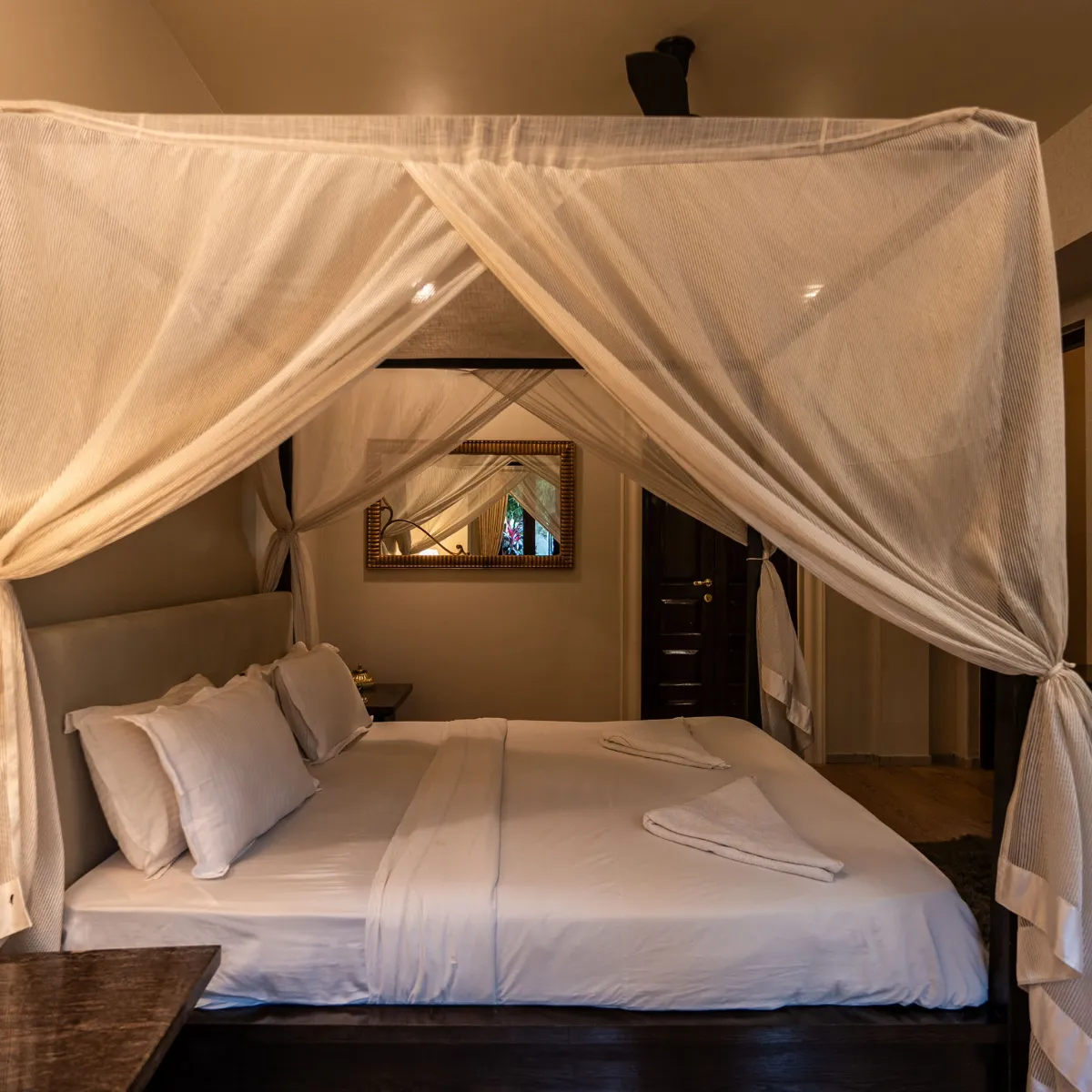 King Size Bed at Ground FLoor Bedroom 2 - Muskan Villa, Goa