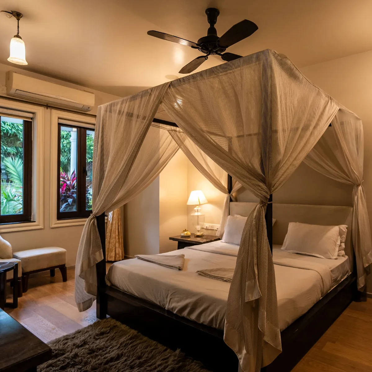 King Size Bed at Ground FLoor Bedroom - Muskan Villa, Goa