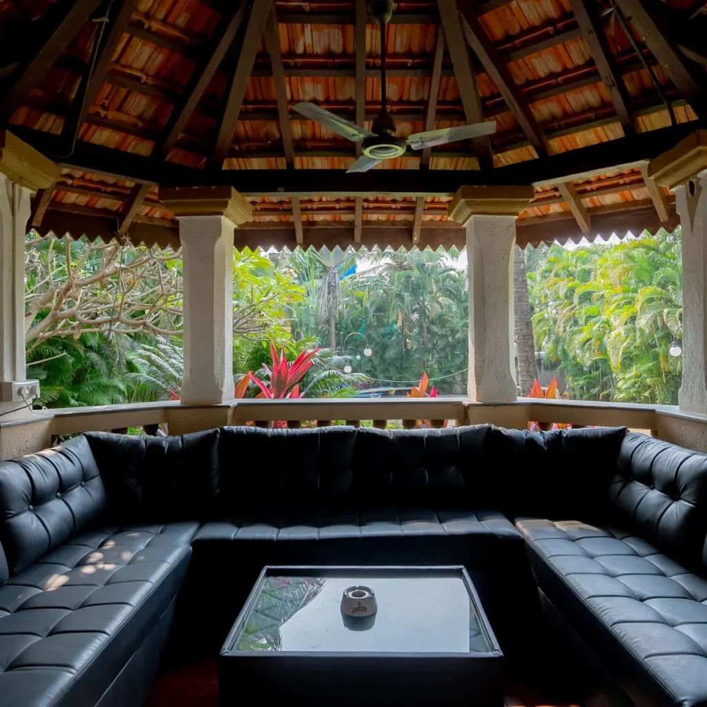 Spacious Sofa at The Heritage Beach Villa, Goa