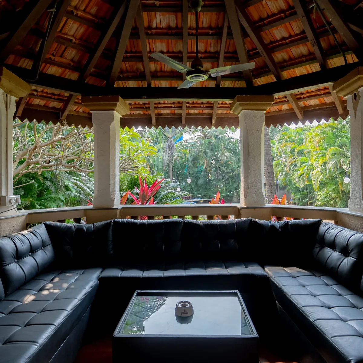 Spacious Sofa at The Heritage Beach Villa, Goa